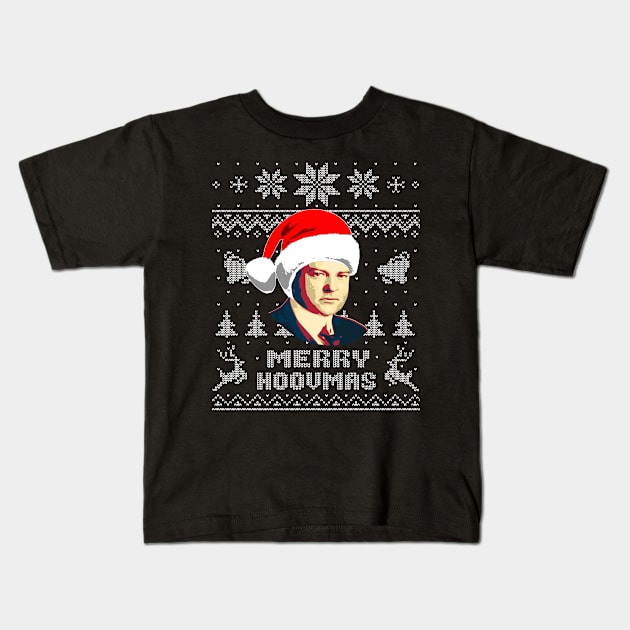 Herbert Hoover Funny Christmas Kids T-Shirt by Nerd_art